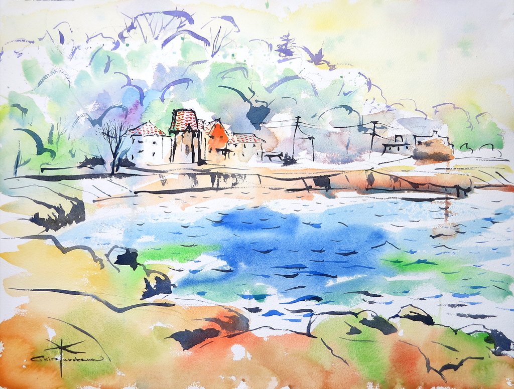 観音崎海岸　＜原画＞の画像