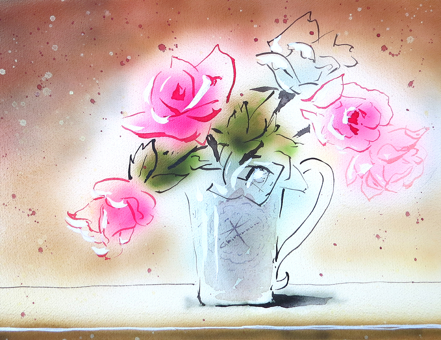 ばら　＜原画＞の画像