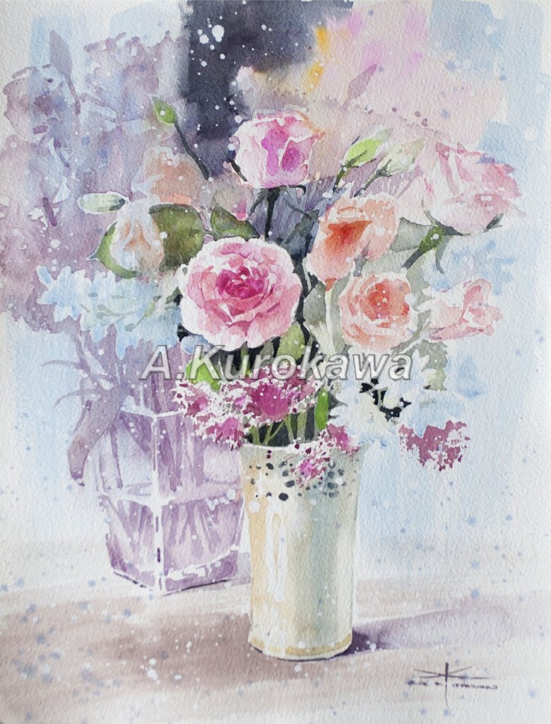 薔薇Ⅲ　<原画>の画像