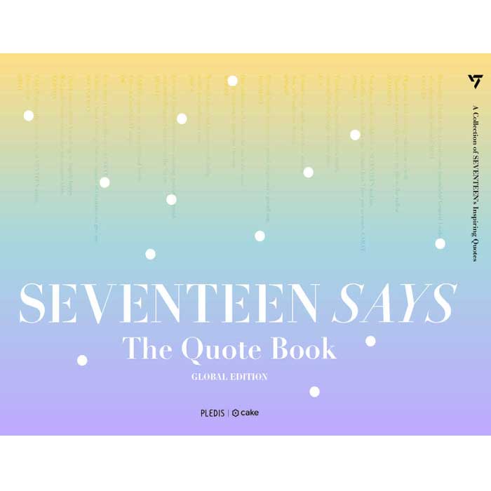フォトエッセイ/SEVENTEEN SAYS (The Quote Book セブンティーン 語録ブック）韓国版 韓国書籍画像