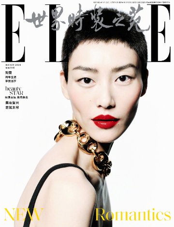 【メール便送料無料】雑誌/ ELLE世界時裝之苑 2024年3月 中国版　劉雯（リウ・ウェン）：両面表紙！記事掲載！ エル　中国雑誌の画像