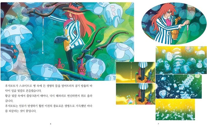 児童書/崖の上のポニョ　韓国版 　宮崎駿　韓国書籍画像