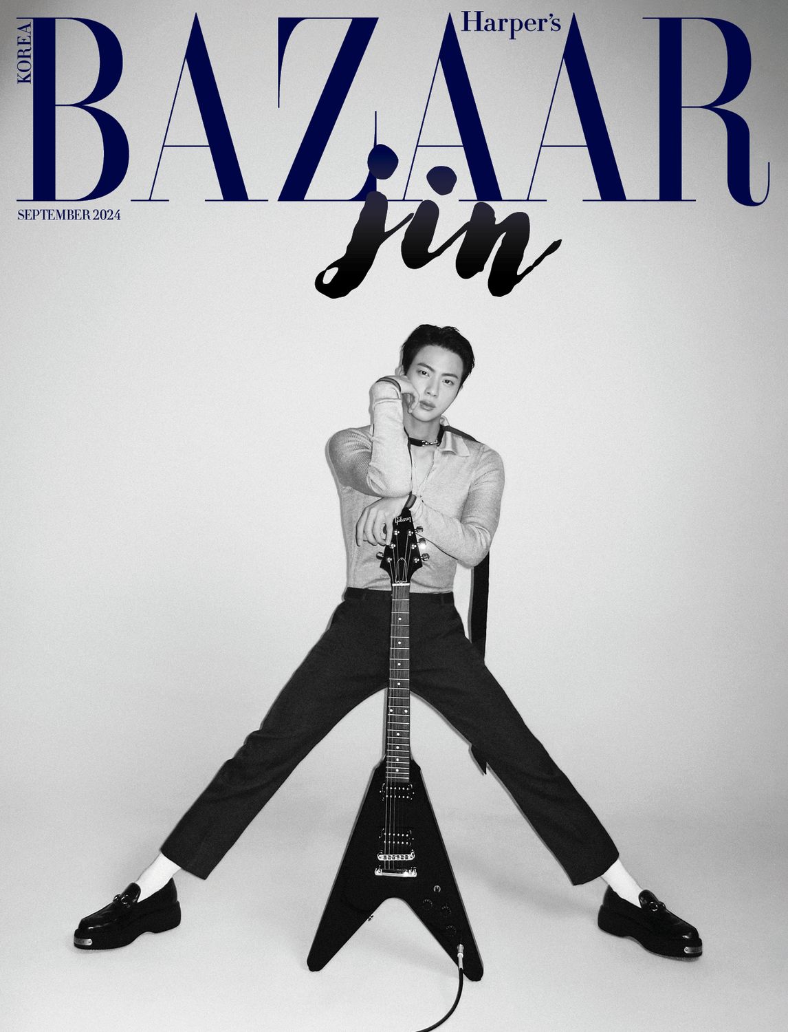 【メール便送料無料】雑誌/ HARPER'S BAZAAR 2024年9月 ※表紙3種類ランダム発送 韓国版 BTS ジン：表紙！BTS ジン、NewJeans ミンジ：記事掲載！韓国雑誌の画像