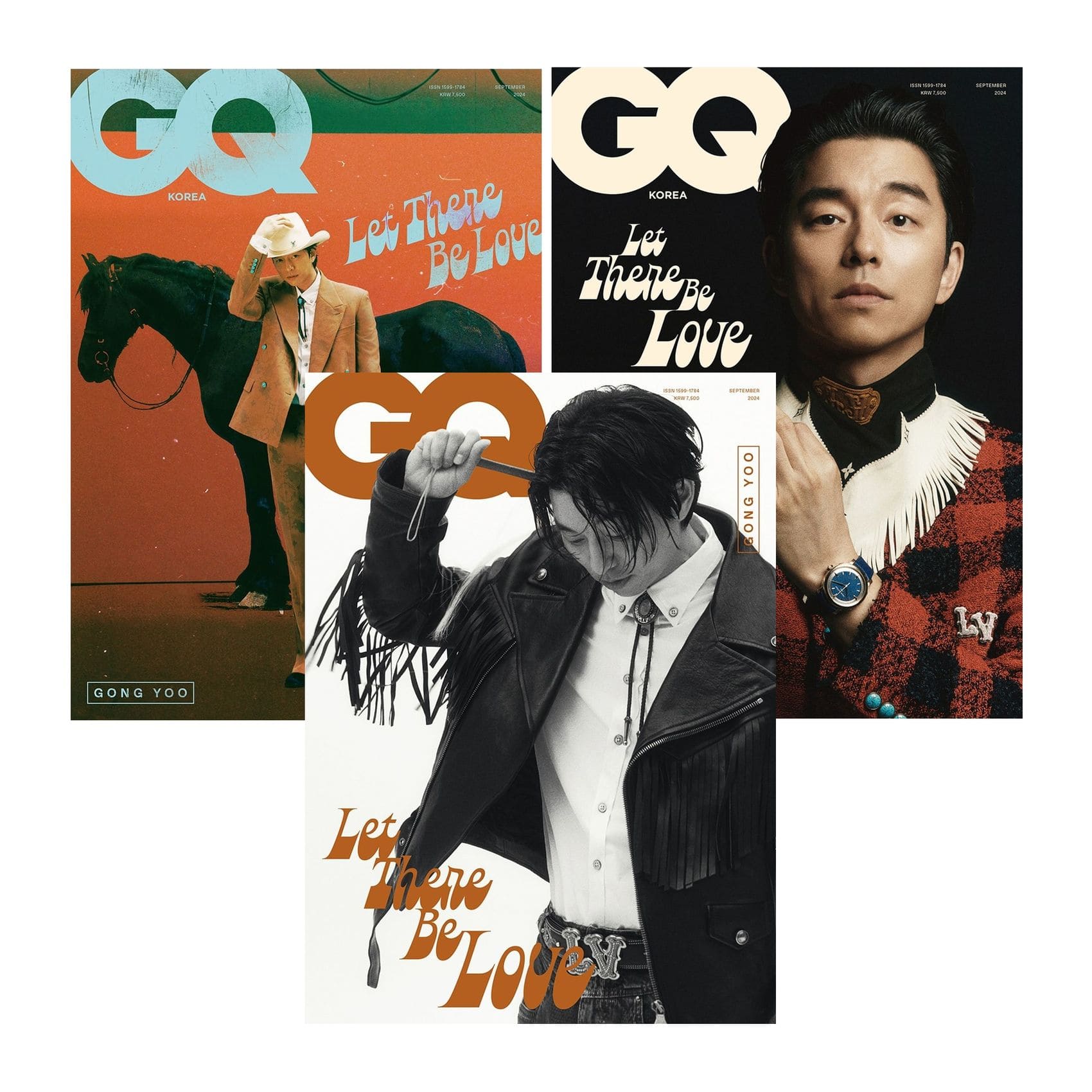 【メール便送料無料】雑誌/ GQ KOREA 2024年9月 ※表紙3種類ランダムで発送 韓国版 コン・ユ：表紙！コン・ユ、ピョン・ウソク、TREASURE：記事掲載！韓国雑誌 ジーキューコリアの画像