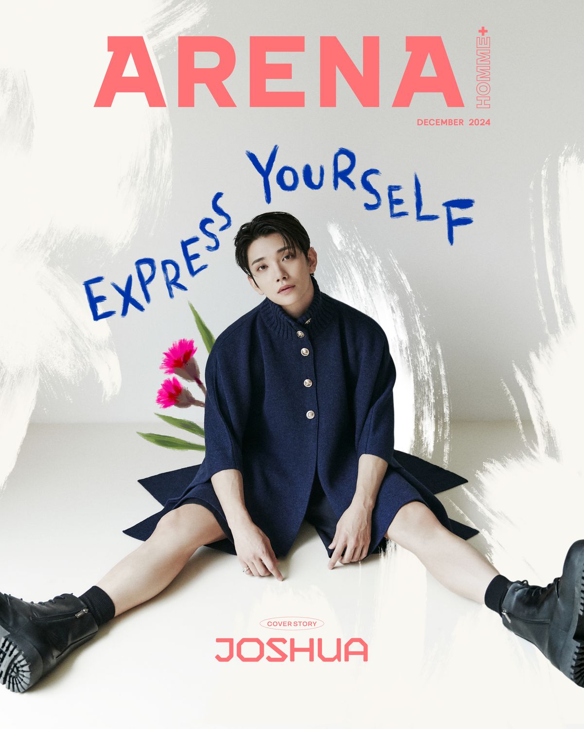 雑誌/ ARENA HOMME+ 2024年12月 ※表紙3種類ランダムで発送 韓国版 SEVENTEEN ジョシュア：表紙！記事掲載！韓国雑誌の画像