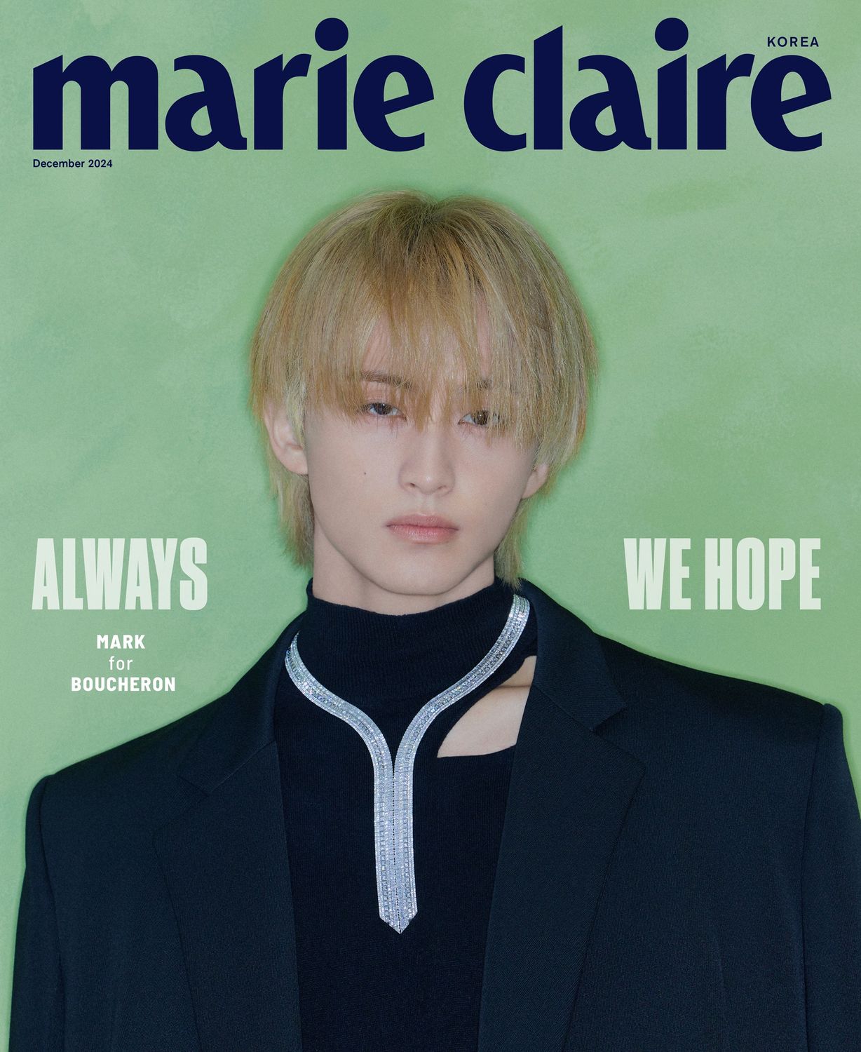 雑誌/ marie claire 2024年12月 ※表紙3種類ランダム発送 韓国版 NCT マーク：表紙！記事掲載！韓国雑誌の画像