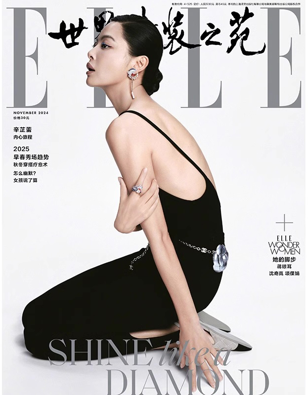 【メール便送料無料】雑誌/ ELLE世界時裝之苑 2024年11月 中国版　辛芷蕾（シン・ジーレイ）：両面表紙！記事掲載！ エル　中国雑誌の画像