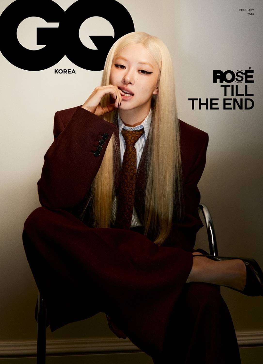 【メール便送料無料】雑誌/ GQ KOREA 2025年2月 ※表紙4種類ランダムで発送 韓国版 ロゼ：表紙！記事掲載！韓国雑誌 ジーキューコリア　ROSEの画像