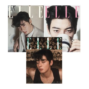 【メール便送料無料】雑誌/ ELLE 2025年2月 ※表紙3種類ランダムで発送 韓国版 チャ・ウヌ：表紙！記事掲載！韓国雑誌 エルの画像