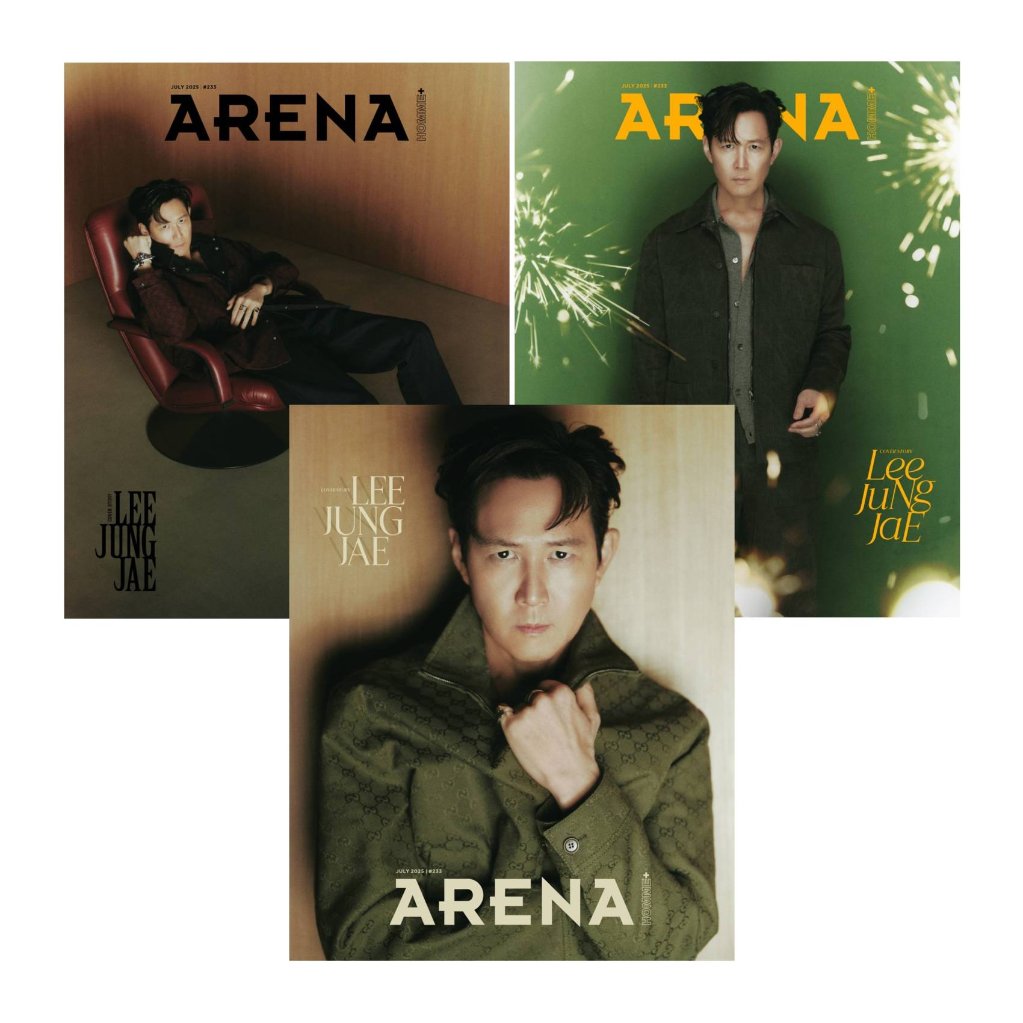 【メール便送料無料】雑誌/ ARENA HOMME+ 2025年7月 ※表紙3種類ランダムで発送 韓国版 イ・ジョンジェ：表紙！記事掲載！韓国雑誌の画像