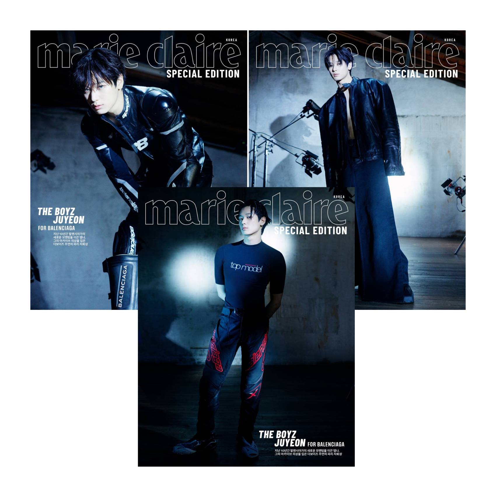 【メール便送料無料】雑誌/ marie claire 2025年8月 ※表紙3種類ランダム発送 韓国版 THE BOYZ ジュヨン：表紙！記事掲載！韓国雑誌の画像