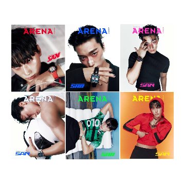 【メール便送料無料】雑誌/ ARENA HOMME+ 2025年8月 ※表紙6種類ランダムで発送 韓国版 ATEEZ サン：表紙！記事掲載！韓国雑誌の画像