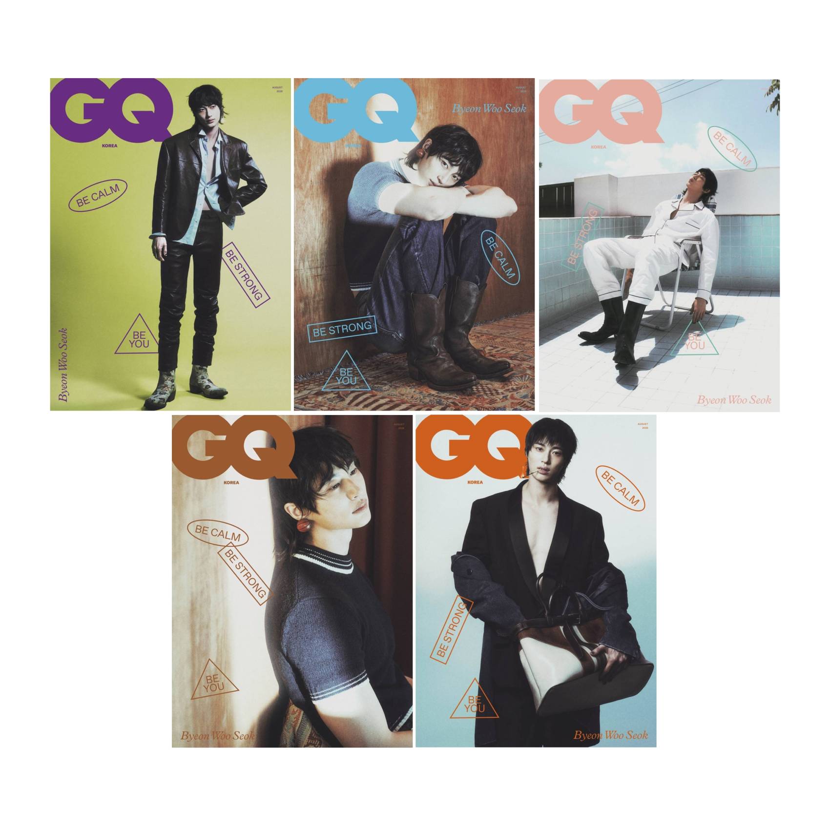【メール便送料無料】雑誌/ GQ KOREA 2025年8月 ※表紙5種類ランダムで発送 韓国版 ピョン・ウソク：表紙！記事掲載！韓国雑誌　ジーキューコリアの画像