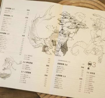 図鑑/ 有古怪：幻想生物設計図鑑 中国版 中国風 中国文化 幻想生物 モンスター ドラゴン デザイン 中国書籍の画像