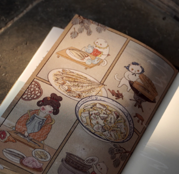 絵本/ 随園食絵 中国版 夕米木子 中華風 グルメアートブック 癒し系イラスト 中国書籍の画像