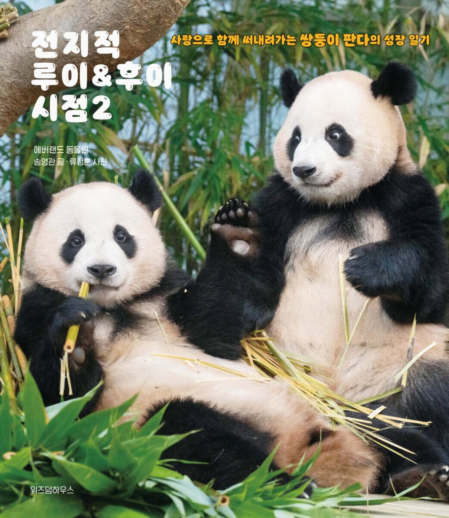 エッセイ/全知的ルイ＆フイ視点2　韓国版　エバーランド動物園　ルイバオ　フイバオ　パンダ　韓国書籍の画像