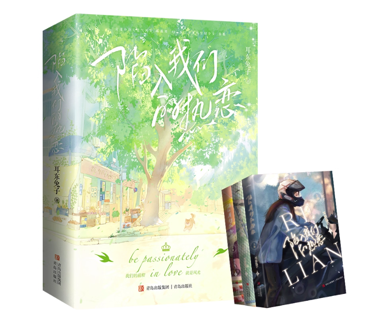 ドラマ小説/ 陷入我們的熱恋（全3冊） 中国版 耳東兔子 青春恋愛小説 中国現代小説 純愛物語 中国書籍の画像