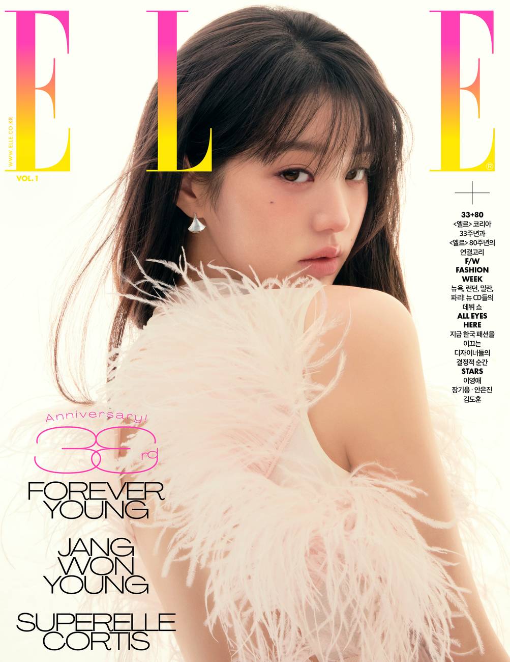 メール便送料無料】雑誌/ ELLE 2025年11月 ※表紙3種類ランダムで発送
