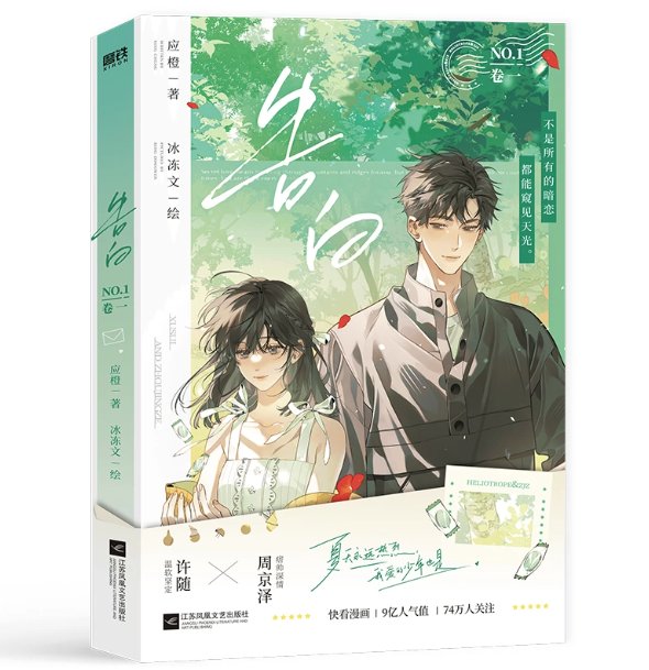 漫画/ 告白（第1～4巻｜巻数選択）中国版 応橙 純愛 ラブストーリー 海外コミック 中国書籍の画像