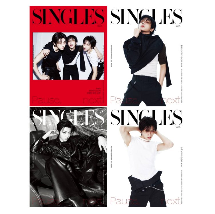【メール便送料無料】雑誌/ Singles 2026年8月  ※表紙4種類ランダムで発送　韓国版 BOYNEXTDOOR ジェヒョン テサン ウナク：表紙！記事掲載！韓国雑誌 シングルスの画像