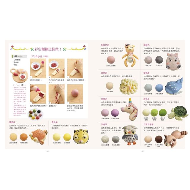 レシピ/ 卡哇伊3D立體造型饅頭　台湾版　マントウ　Mantou　王美姬　王美姫　中華菓子　中華点心　包子 バオズ　刈包 立体の画像