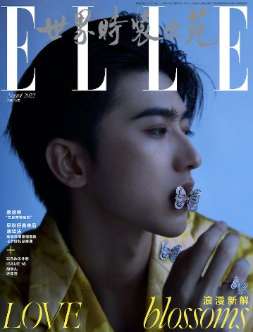 雑誌/ ELLE世界時裝之苑 2022年8月 中国版　蔡徐坤（ツァイ・シュークン）：両面表紙！記事掲載！ エル　中国雑誌の画像