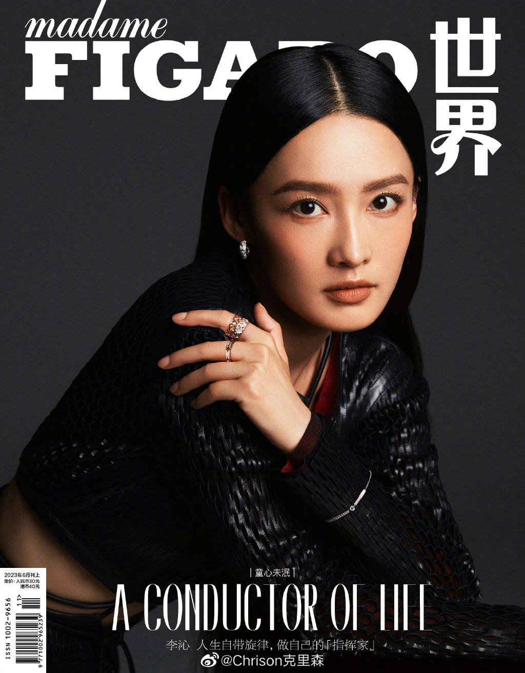 【メール便送料無料】雑誌/ Madame FIGARO 費加羅世界雜志 2023年6月 中国版　李沁（リー・チン）：表紙！記事掲載！ マダムフィガロ　中国雑誌の画像