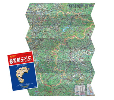 地図/忠清北道全図(携帯用) 韓国版 韓国旅行 マップ チュンチョンブクド 韓国書籍の画像