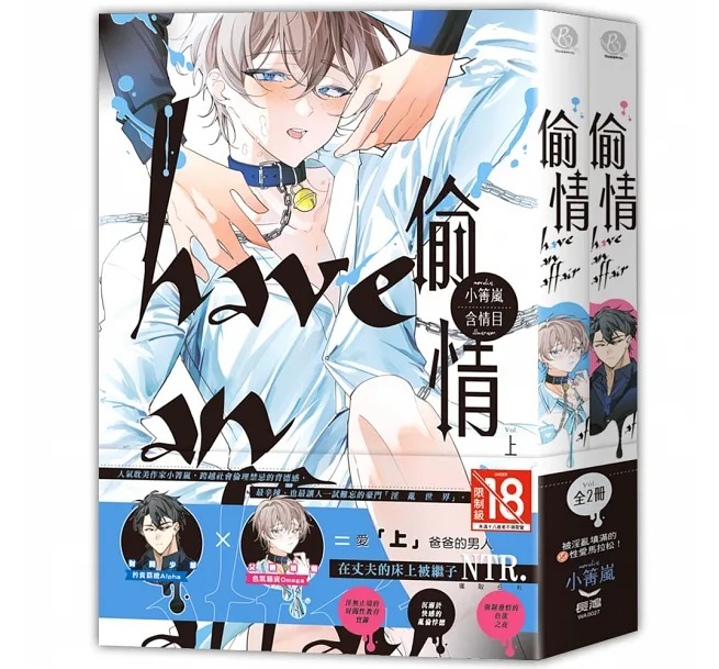 小説/ 偷情（全二冊） 台湾版　小箐嵐 ライトノベル　BL　ボーイズラブ　BOYS LOVE　ブロマンス　耽美　台湾書籍の画像