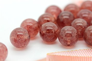 2石売り ピンクエピドート シャイニング 10ミリ  粒売り 天然石 パワーストーンの画像