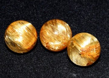 【完売】タイチンルチルクォーツ 5Aランク 10ミリ  粒売り 天然石 パワーストーンの画像
