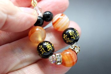 嫌いな人を遠ざける 悪縁切り・強力守護ストラップ｜サードオニキス