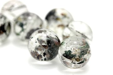 月神イガルク ― すべてを好転へ導く金運覚醒ストーン（ライモナイト＆マーカサイトインクォーツ）粒売り 約13mm｜天然石パワーストーン通販 ジュ・オーヴの画像