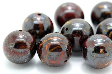 奇跡を呼ぶ石 ネガティブをポジティブに変換 ヒュギエイア ボルダーオパール 粒売り 約13.5ミリ 天然石 パワーストーン 通販 ジュ・オーヴの画像