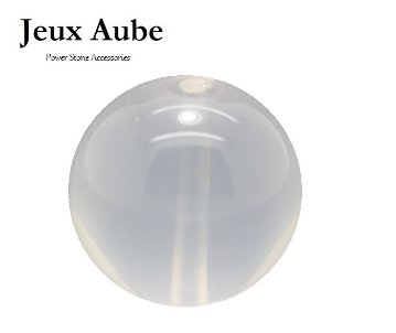 魂の再生をもたらす聖なる癒し石  K2ムーンクォーツ（粒売り 約14mm）｜天然石 パワーストーン通販 ジュ・オーヴ（Jeux Aube／ジュオーヴ／ジュオーブ）の画像