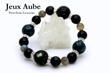 【完売】神業ストーン×ヴァルキリー ― 敵を打ち倒し、平和を守るブレスレット｜最強の守護と攻撃力 モリオン×ブラックタイガーアイ×ラブラドライト 天然石パワーストーン通販 ジュ・オーヴの画像