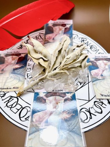 【完売】毎年大人気！2026年 魔女のお守り＆年末厄落とし浄化｜サジテールの霊視リーディングお守り｜邪気祓い・災難除け・開運祈願｜天然石パワーストーン通販 ジュ・オーヴの画像