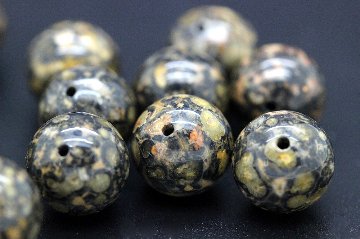 🌟魔よけ・災難よけ・悪縁を遠ざける！心身の健康を守る ジャガーの戦士 粒売り 約10mm｜天然石パワーストーン通販 ジュ・オーヴの画像