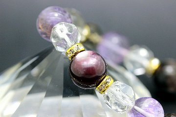 黄金の覇者ブレスレット｜ドゥグランルチル＆レピドライトカリュクス｜金運・勝負運・魔除け・開運の最強波動｜天然石パワーストーン通販 ジュ・オーヴの画像