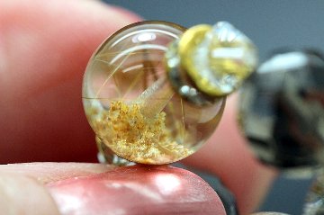 ＜完売＞財を溜め込む！幸せを逃さない！金運 財運 健康 長寿 ガーデンクォーツ ストラップ 天然石 パワーストーンの画像