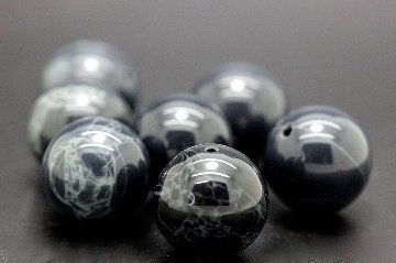 超大玉！スパイダーウェブオブシディアン（アトラクナクア）16mm 粒売り｜強靭な守護と攻撃性を持つ 天然石 パワーストーン 通販 ジュ・オーヴの画像