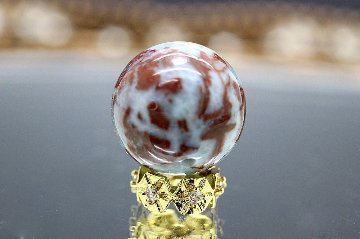 愛と平和の希少石！チョコレートラリマー 大玉 約14mm 粒売り 天然石 パワーストーン 癒しと魅力アップ 天然石 パワーストーン 通販 ジュ・オーヴの画像