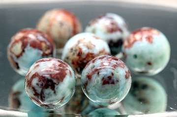 愛と平和の希少石！チョコレートラリマー 大玉 約14mm 粒売り 天然石 パワーストーン 癒しと魅力アップ 天然石 パワーストーン 通販 ジュ・オーヴの画像