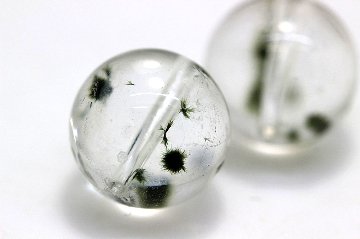 クローライトインクォーツ ウリエル（Uriel）粒売り 約12.5mm｜神の炎で邪気を焼き尽くす・最強浄化と癒しの守護石｜天然石パワーストーン通販 ジュ・オーヴの画像