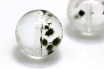 クローライトインクォーツ ウリエル（Uriel）粒売り 約12.5mm｜神の炎で邪気を焼き尽くす・最強浄化と癒しの守護石｜天然石パワーストーン通販 ジュ・オーヴの画像