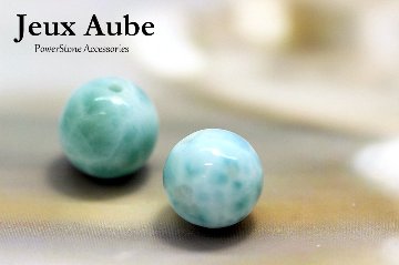 世界三大ヒーリングストーン【ラリマー 約8mm 小粒2石セット】 心を癒す愛と平和の石｜天然石 パワーストーン 通販 ジュ・オーヴの画像