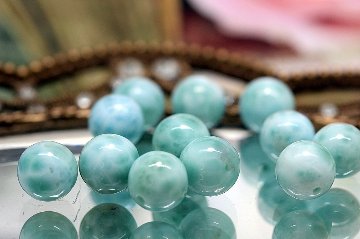 世界三大ヒーリングストーン【ラリマー 約8mm 小粒2石セット】 心を癒す愛と平和の石｜天然石 パワーストーン 通販 ジュ・オーヴの画像