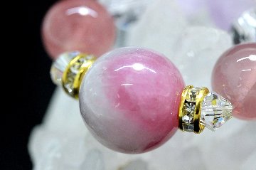 美しさと魅力を高める♡恋愛・結婚運アップ ストラップ｜シャルマン＆フェアリーローズクォーツ＆アメジスト 天然石 パワーストーン 通販 ジュ・オーヴの画像
