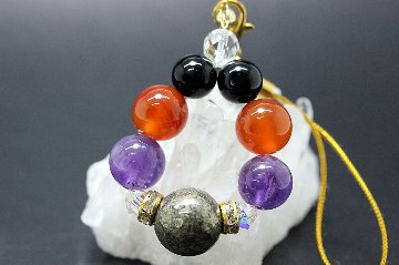 Halloween限定 魔女の護符ストラップ｜魔除け・邪気祓い・金運のお守り