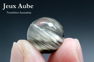 ＜完売＞【1石限定】金運の頂点へ導くプラチナルチルクォーツ 約12mm｜成功・人脈・魂の成長をもたらす奇跡のルチル｜天然石パワーストーン通販 ジュ・オーヴの画像